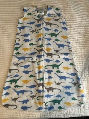 HALO White Dinosaur Sleep Sack and robe bundle